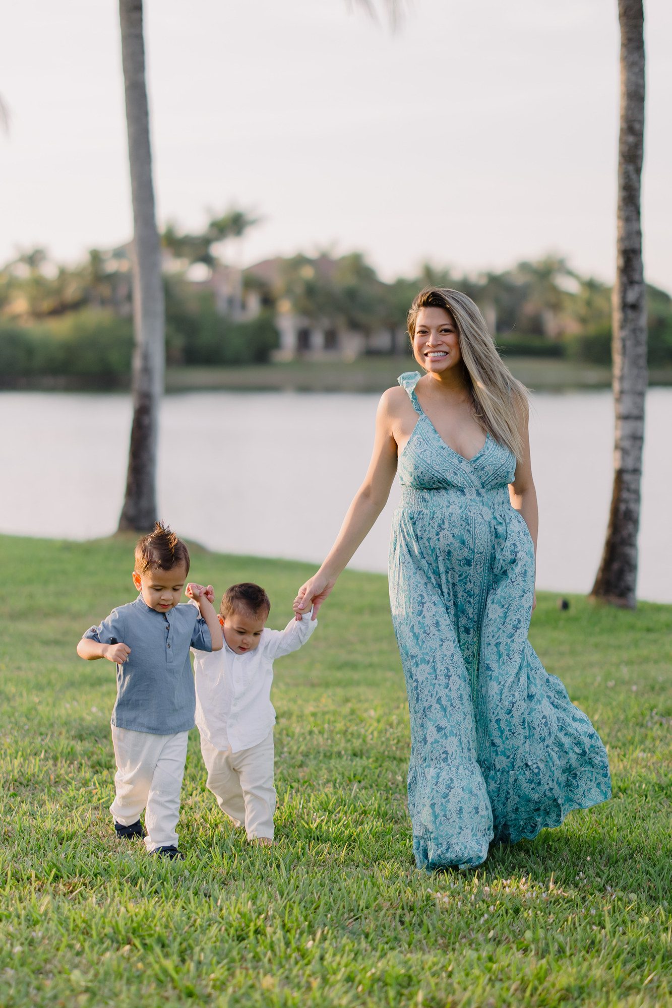 Nelizze with her boys
